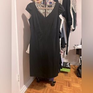 Tahari Arthur S. Levine Black Pencil Dress
